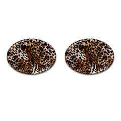 Cheetah By Traci K Cufflinks (oval) by tracikcollection