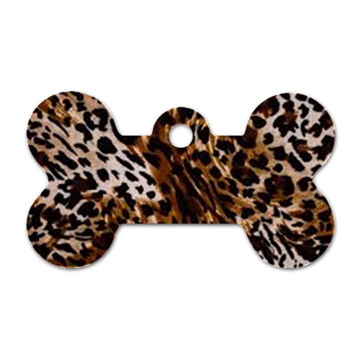 Cheetah by Traci K Dog Tag Bone (One Side)