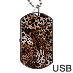 Cheetah By Traci K Dog Tag Usb Flash (two Sides) by tracikcollection