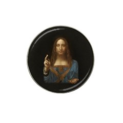 Salvator Mundi Leonardo Davindi 1500 Jesus Christ Savior Of The World Original Paint Most Expensive In The World Hat Clip Ball Marker (10 Pack) by snek