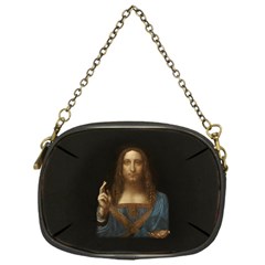 Salvator Mundi Leonardo Davindi 1500 Jesus Christ Savior Of The World Original Paint Most Expensive In The World Chain Purse (one Side) by snek