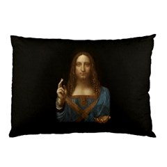 Salvator Mundi Leonardo Davindi 1500 Jesus Christ Savior Of The World Original Paint Most Expensive In The World Pillow Case by snek