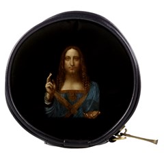 Salvator Mundi Leonardo Davindi 1500 Jesus Christ Savior Of The World Original Paint Most Expensive In The World Mini Makeup Bag by snek