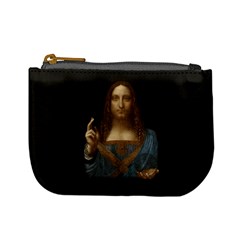 Salvator Mundi Leonardo Davindi 1500 Jesus Christ Savior Of The World Original Paint Most Expensive In The World Mini Coin Purse by snek