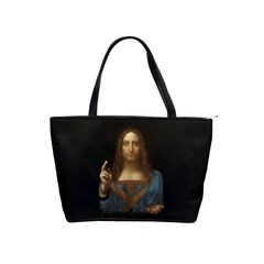 Salvator Mundi Leonardo Davindi 1500 Jesus Christ Savior Of The World Original Paint Most Expensive In The World Classic Shoulder Handbag by snek