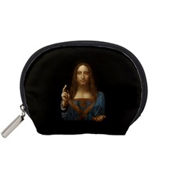 Salvator Mundi Leonardo Davindi 1500 Jesus Christ Savior Of The World Original Paint Most Expensive In The World Accessory Pouch (small) by snek