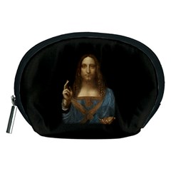 Salvator Mundi Leonardo Davindi 1500 Jesus Christ Savior Of The World Original Paint Most Expensive In The World Accessory Pouch (medium) by snek