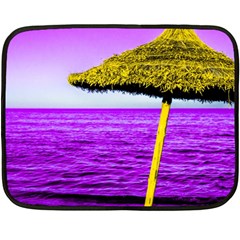 Pop Art Beach Umbrella Fleece Blanket (mini) by essentialimage