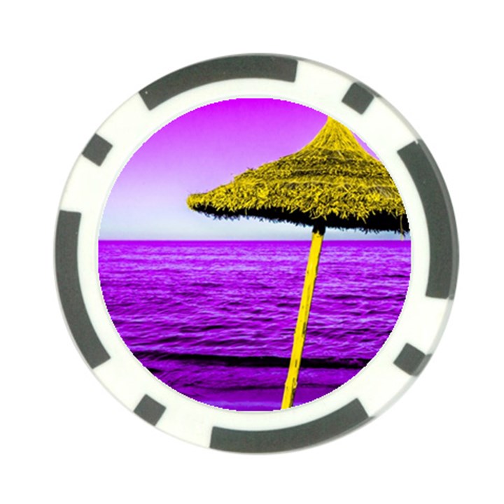 Pop Art Beach Umbrella Poker Chip Card Guard (10 pack)