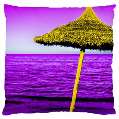 Pop Art Beach Umbrella Large Cushion Case (one Side) by essentialimage