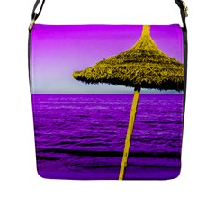 Pop Art Beach Umbrella Flap Closure Messenger Bag (l) by essentialimage