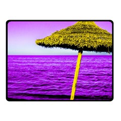 Pop Art Beach Umbrella Double Sided Fleece Blanket (small)  by essentialimage