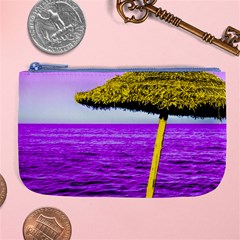 Pop Art Beach Umbrella Large Coin Purse by essentialimage