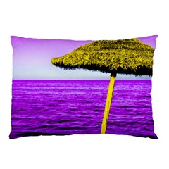 Pop Art Beach Umbrella Pillow Case by essentialimage