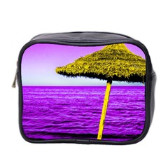 Pop Art Beach Umbrella Mini Toiletries Bag (two Sides) by essentialimage