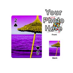 Pop Art Beach Umbrella Playing Cards 54 Designs (mini)