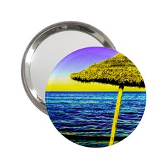 Pop Art Beach Umbrella  2 25  Handbag Mirrors by essentialimage