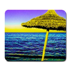 Pop Art Beach Umbrella  Large Mousepads by essentialimage