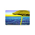 Pop Art Beach Umbrella  Magnet (Name Card) Front