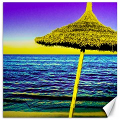 Pop Art Beach Umbrella  Canvas 16  X 16  by essentialimage