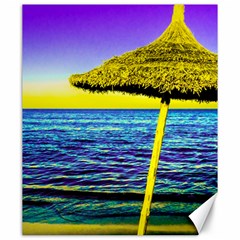 Pop Art Beach Umbrella  Canvas 20  X 24  by essentialimage