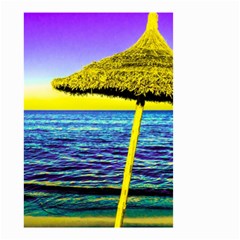 Pop Art Beach Umbrella  Small Garden Flag (two Sides) by essentialimage