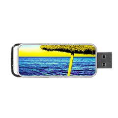 Pop Art Beach Umbrella  Portable Usb Flash (one Side) by essentialimage