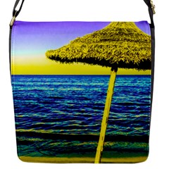 Pop Art Beach Umbrella  Flap Closure Messenger Bag (s) by essentialimage