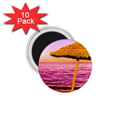 Pop Art Beach Umbrella  1 75  Magnets (10 Pack) 