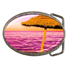 Pop Art Beach Umbrella  Belt Buckles by essentialimage