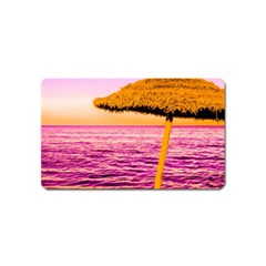 Pop Art Beach Umbrella  Magnet (name Card) by essentialimage