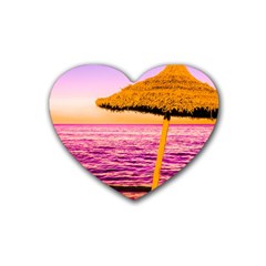 Pop Art Beach Umbrella  Heart Coaster (4 Pack)  by essentialimage