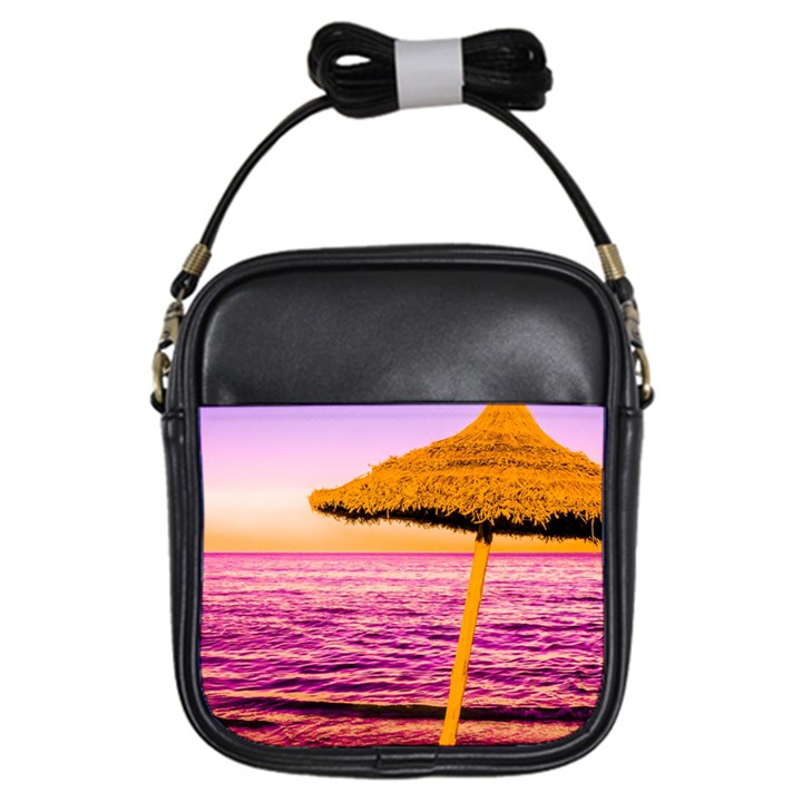 Pop Art Beach Umbrella  Girls Sling Bag