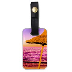 Pop Art Beach Umbrella  Luggage Tag (one side)