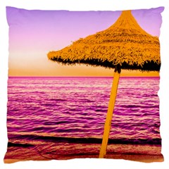 Pop Art Beach Umbrella  Large Cushion Case (One Side)