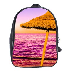 Pop Art Beach Umbrella  School Bag (xl) by essentialimage