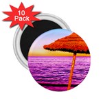 Pop Art Beach Umbrella  2.25  Magnets (10 pack)  Front