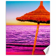 Pop Art Beach Umbrella  Canvas 16  X 20  by essentialimage