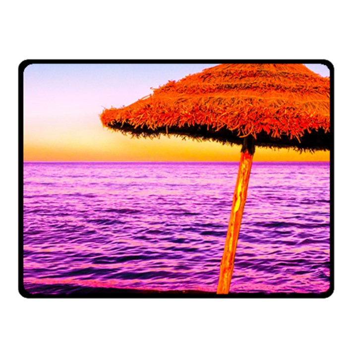 Pop Art Beach Umbrella  Fleece Blanket (Small)