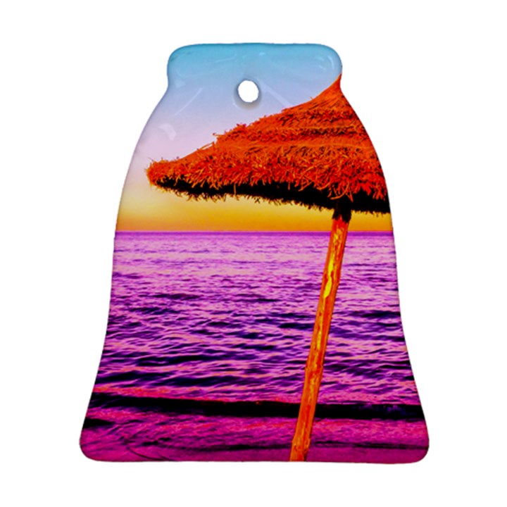 Pop Art Beach Umbrella  Ornament (Bell)