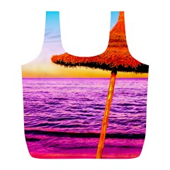 Pop Art Beach Umbrella  Full Print Recycle Bag (l) by essentialimage