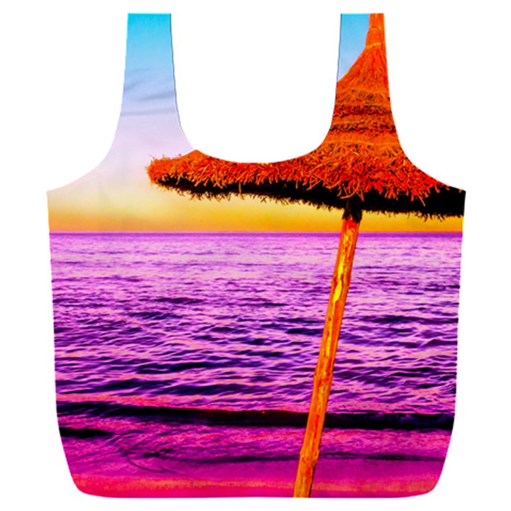 Pop Art Beach Umbrella  Full Print Recycle Bag (XXL)