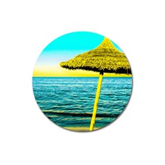 Pop Art Beach Umbrella  Magnet 3  (round) by essentialimage