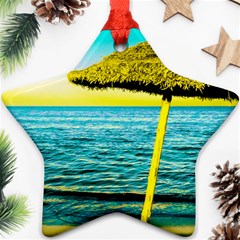 Pop Art Beach Umbrella  Star Ornament (two Sides) by essentialimage