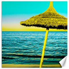 Pop Art Beach Umbrella  Canvas 12  X 12 