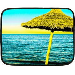 Pop Art Beach Umbrella  Fleece Blanket (mini) by essentialimage