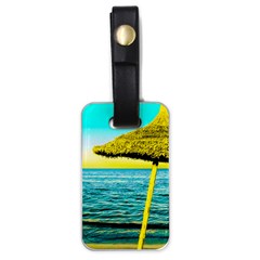 Pop Art Beach Umbrella  Luggage Tag (one Side) by essentialimage