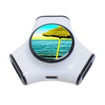 Pop Art Beach Umbrella  3-Port USB Hub Front