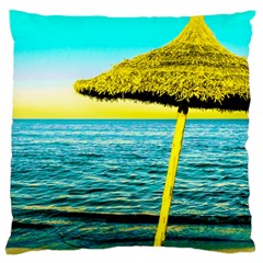 Pop Art Beach Umbrella  Large Cushion Case (one Side) by essentialimage