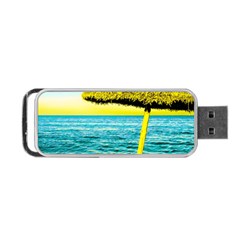 Pop Art Beach Umbrella  Portable Usb Flash (two Sides) by essentialimage